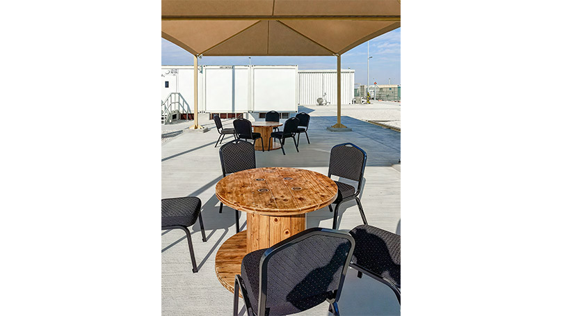 Technip Camp Outdoor Sitting Area